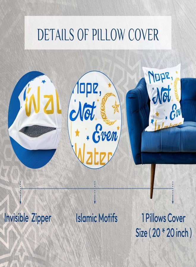 OLEEK Ramadan Pillow Covers 20x20- Ramadan Decorations for Home 2026 - ramadan's Pillows - Ramdan Decor - Ramdan Decorations for Table - Ramadan Gifts - ramdan Cushion Cover - Image 2