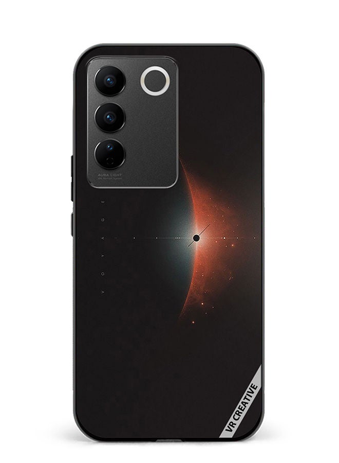 VR CREATIVE Protective Case Cover For Vivo V27e Galaxy Design Multicolour - Image 1
