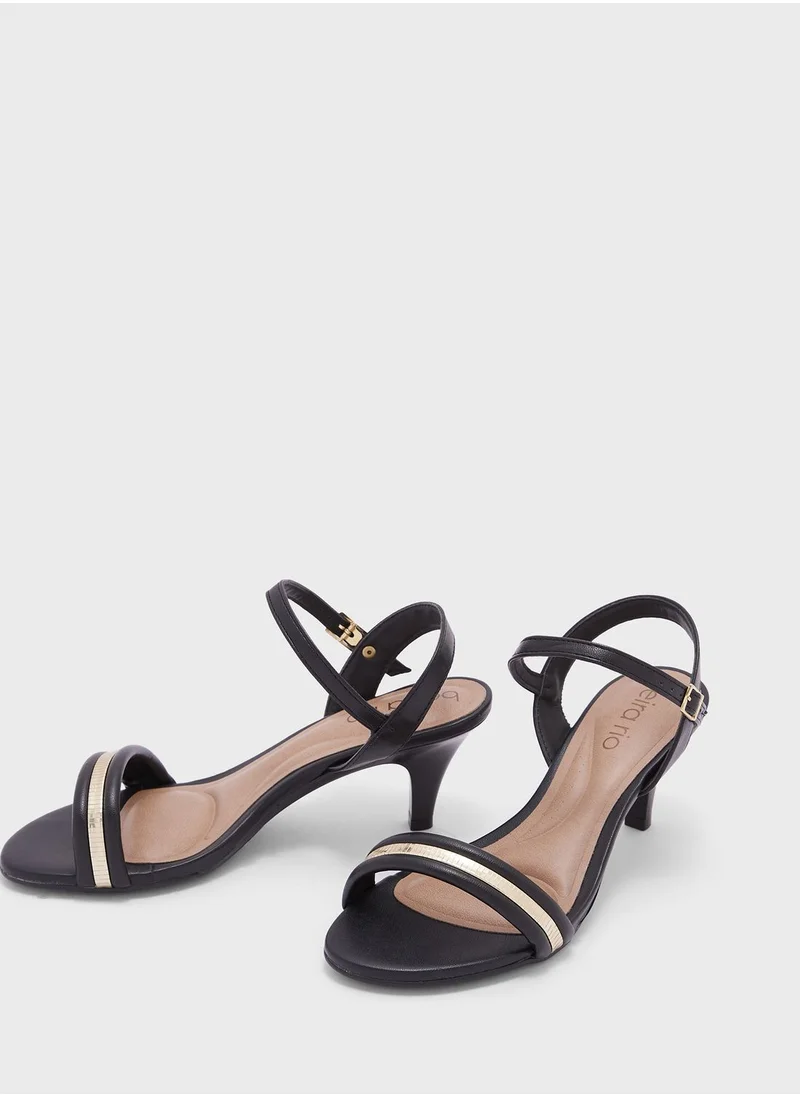 بيرا ريو Rose Multi Strap Mid Heel Sandals