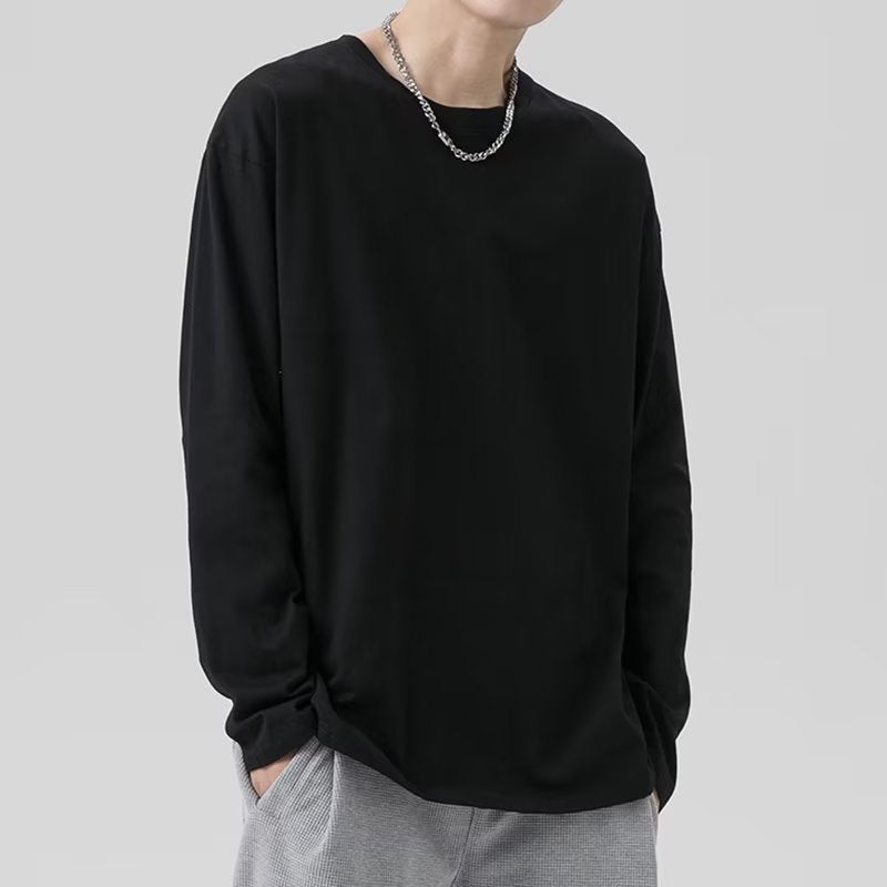 New Mens Pullover Hoodie Korean Long Sleeve Sweatshirt Lein Blue  - Image 4