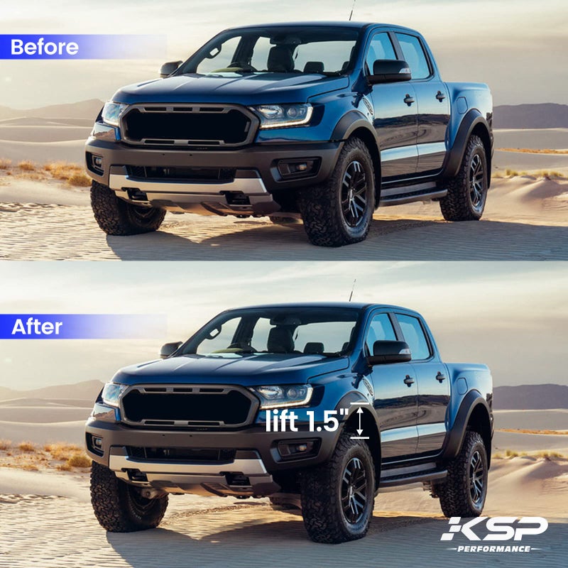 KSP PERFORMANCE KSP 1.5" F150 Leveling Kits, 1.5in Front Strut Spacers Compatible with F-150 2004-2026 Expedition 2003-2018 Lincoln Mark LT 2005-2008, 1-1/2inch Suspension Level Kit (Package of 2pcs Black) - Image 5