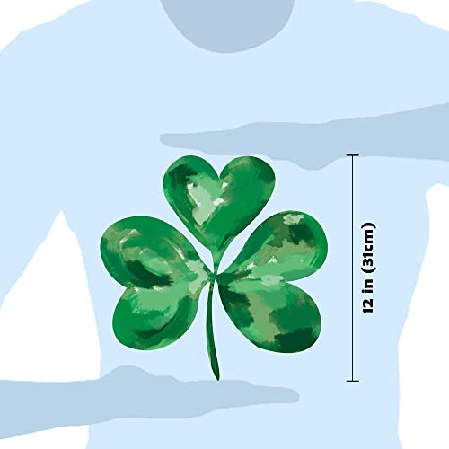 Ivenf St Patricks Day Decorations Window Clings Decor, Extra Large Shamrock Window Stickers, Irish Saint Patricks Day Decorations for Kids Home School Office Spring Party Supplies Gifts, 6 Sheets - Image 5