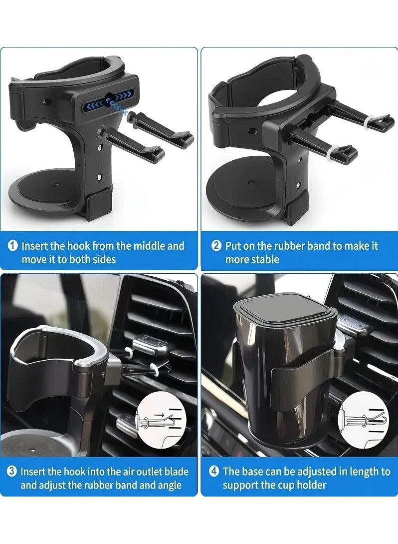 Car AC Vent Mount Cup & Drink Holder - Universal Design Keeps Drinks Cold - Compact, Durable, and Foldable Car Organizer - Image 4