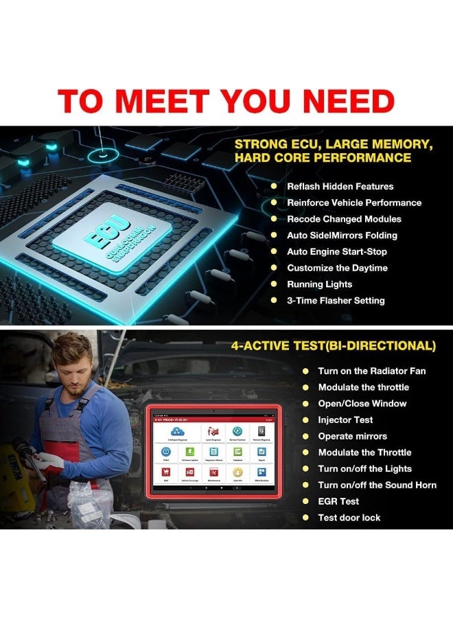 LAUNCH X431 PRO3S+ OBD2 Auto Diagnostic Scan Tool - Image 4