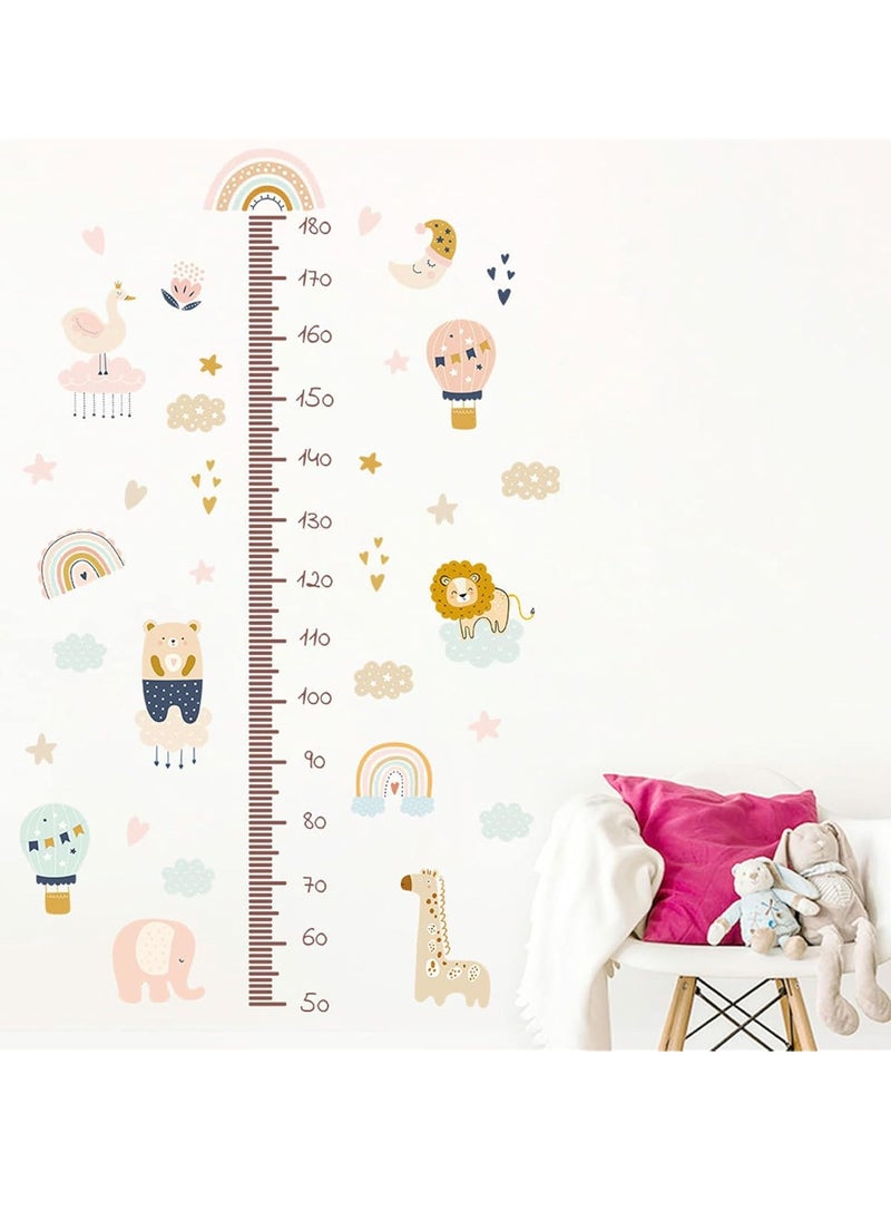 Gonice Children's Height Chart Wall Sticker, DIY Height Chart Children's Room Wall Sticker Forest Animals Height Measure Wall Sticker Removable DIY Wall Picture Wall Sticker for Children's Room  - Image 4
