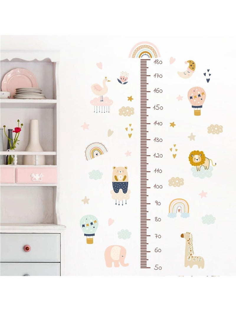Gonice Children's Height Chart Wall Sticker, DIY Height Chart Children's Room Wall Sticker Forest Animals Height Measure Wall Sticker Removable DIY Wall Picture Wall Sticker for Children's Room  - Image 2