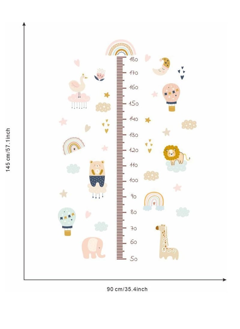 Gonice Children's Height Chart Wall Sticker, DIY Height Chart Children's Room Wall Sticker Forest Animals Height Measure Wall Sticker Removable DIY Wall Picture Wall Sticker for Children's Room  - Image 5