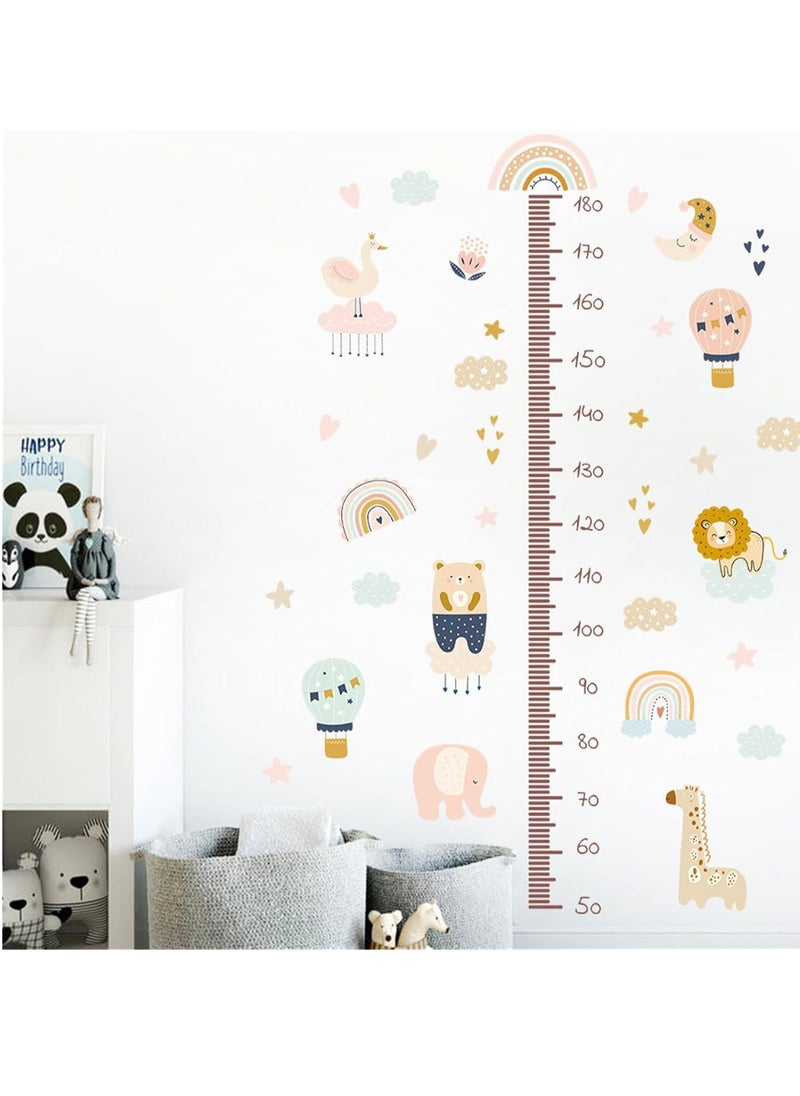 Gonice Children's Height Chart Wall Sticker, DIY Height Chart Children's Room Wall Sticker Forest Animals Height Measure Wall Sticker Removable DIY Wall Picture Wall Sticker for Children's Room  - Image 3