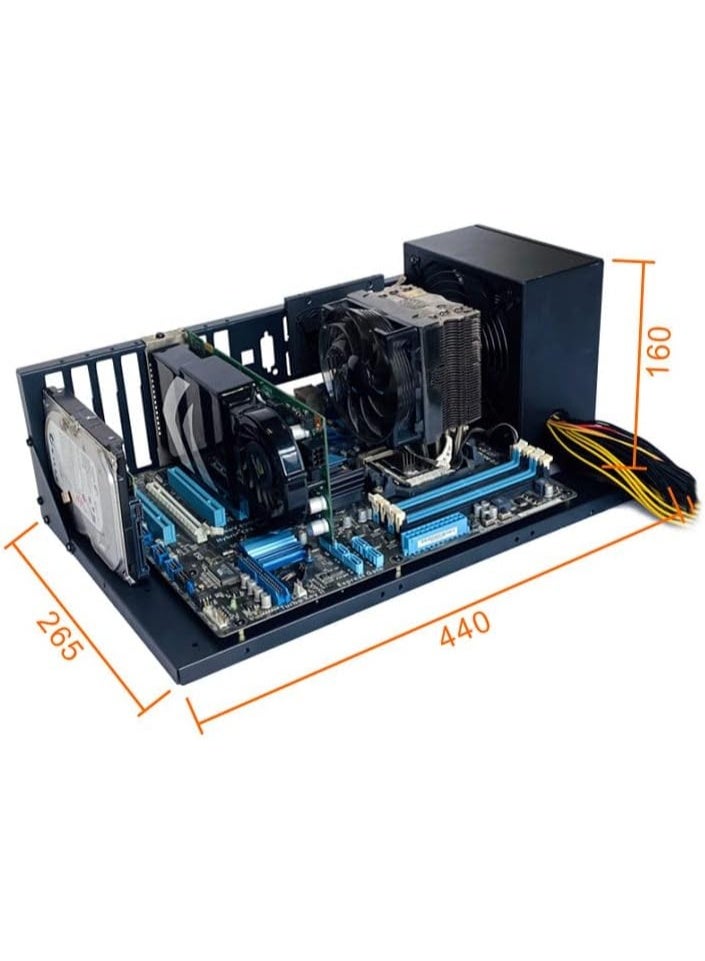 DIY ألعاب حالة الكمبيوتر, ATX مفتوحة الهيكل حالة رف لـ ATX / M-ATX / ITX لوحات الأم,تصميم تبديد الحرارة على نطاق واسع للجسم, ملحقات لوحات الأم SSD - Image 2