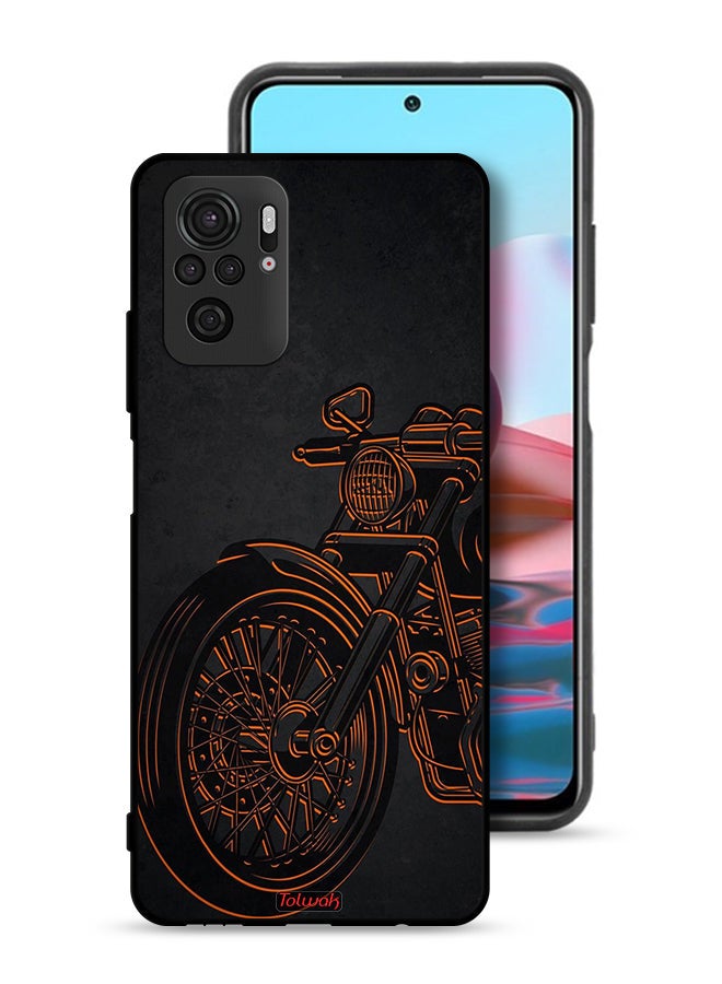 Tolwak Xiaomi Redmi Note 10 4G Protective Case Cover Vintage Bike - Image 1