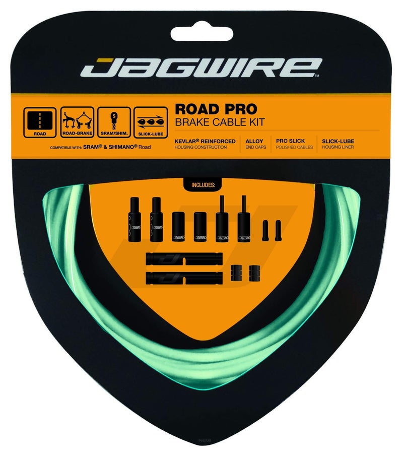 Jagwire PCK208 Pro Road Brake Cable Kit, Bianchi Celeste, Shimano/SRAM - Image 1