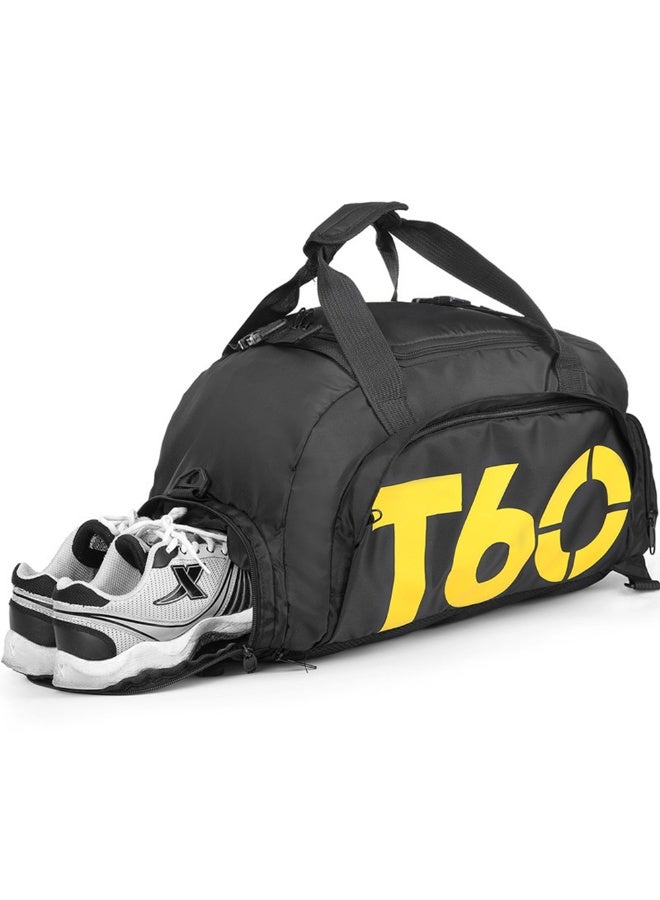 Double Shoulder Strap Unisex Gym Bag Dry-wet Separation Large Capacity Portable Durable Duffel Bag With Shoes Pocket Waterproof Travel Backpack For Fitness Yoga Sport - Image 2