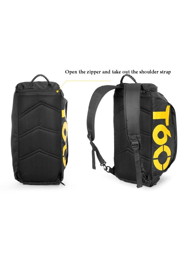 Double Shoulder Strap Unisex Gym Bag Dry-wet Separation Large Capacity Portable Durable Duffel Bag With Shoes Pocket Waterproof Travel Backpack For Fitness Yoga Sport - Image 3