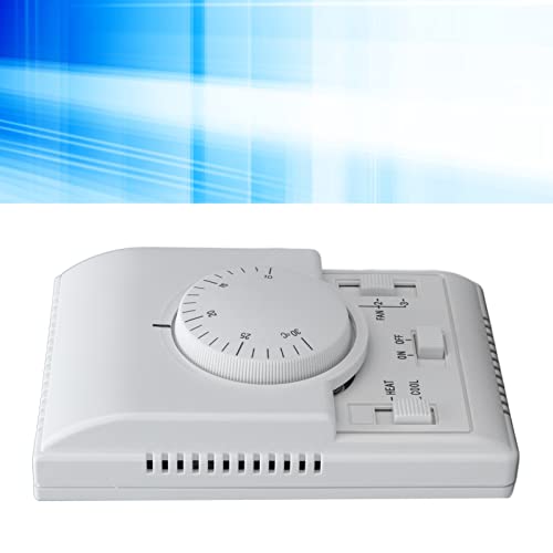 FUZHUI Central Air Conditioning Thermostat,Central Air Conditioning Fan Coil Thermostat 2 Way Mechanical Control Switch Conditioner 110‑220V 1A - Image 3