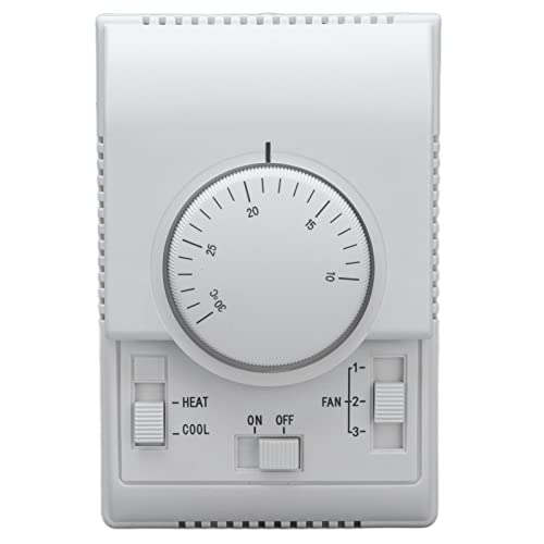 FUZHUI Central Air Conditioning Thermostat,Central Air Conditioning Fan Coil Thermostat 2 Way Mechanical Control Switch Conditioner 110‑220V 1A - Image 1