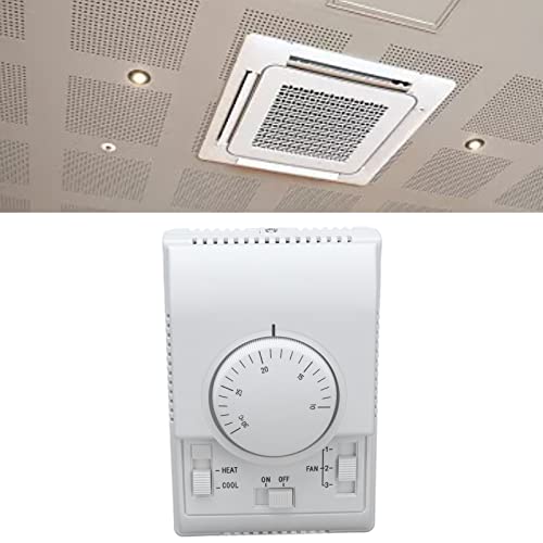 FUZHUI Central Air Conditioning Thermostat,Central Air Conditioning Fan Coil Thermostat 2 Way Mechanical Control Switch Conditioner 110‑220V 1A - Image 2