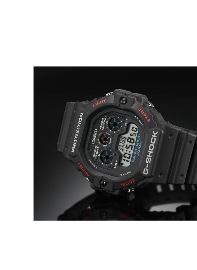 CASIO G-Shock Water Resistant Digital Black Dial Men's Watch DW-5900-1DR  - Image 2