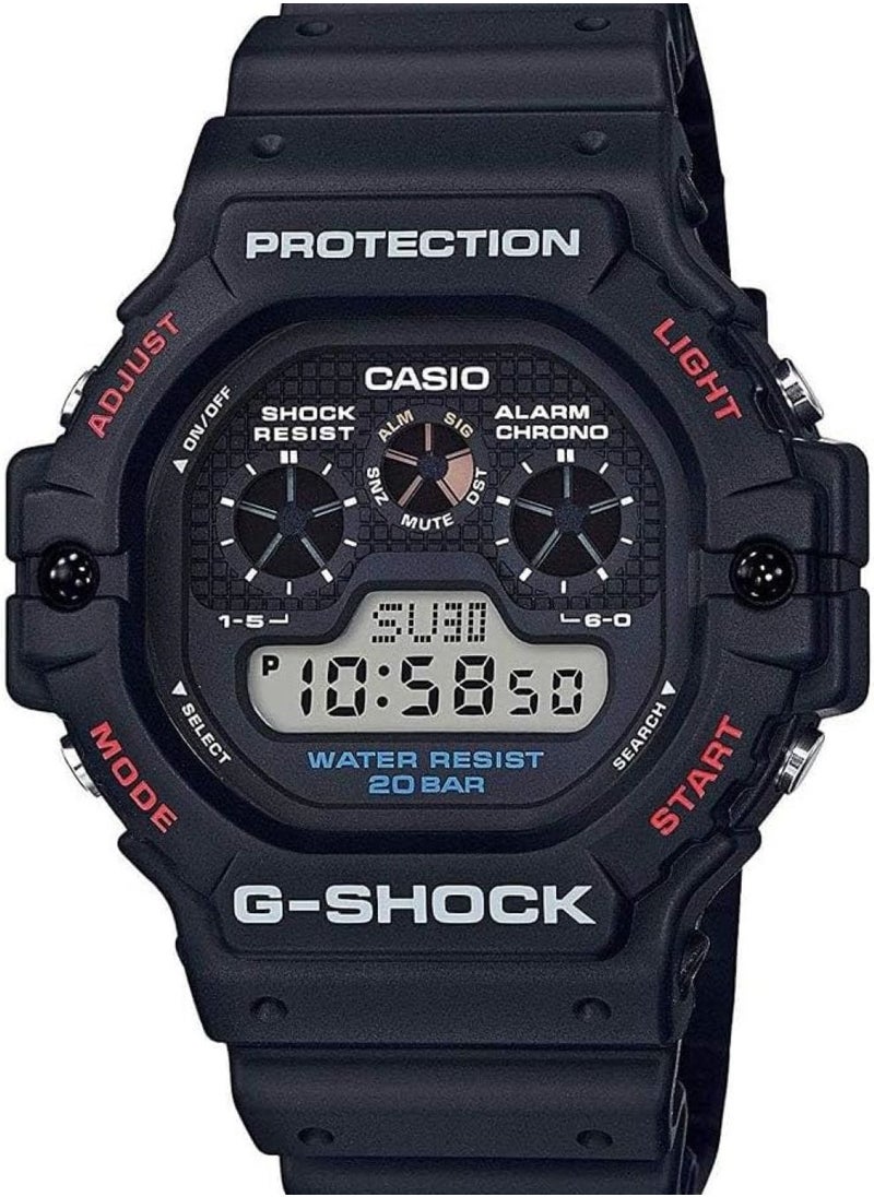 CASIO G-Shock Water Resistant Digital Black Dial Men's Watch DW-5900-1DR  - Image 1