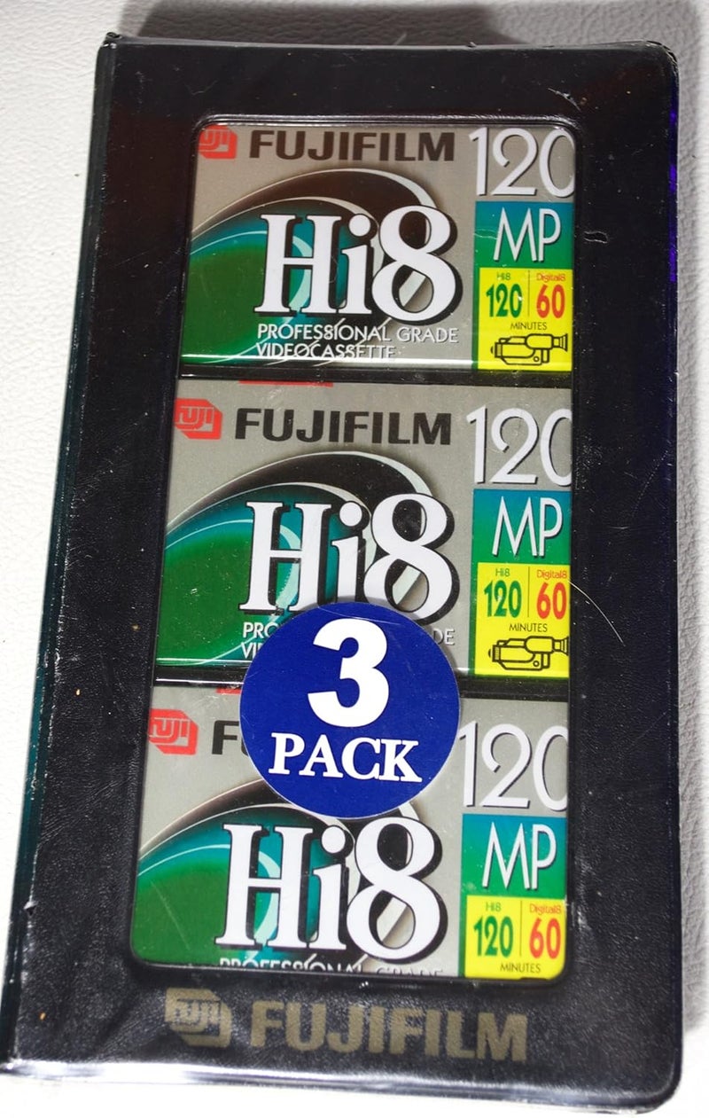 Fuji HI8MP3PK عبوة مكونة من 3 شريط Hi-8 مدتها 120 دقيقة - Image 1