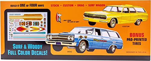 AMT 1965 Chevelle Surf Wagon 125 Scale Model Kit - Image 5