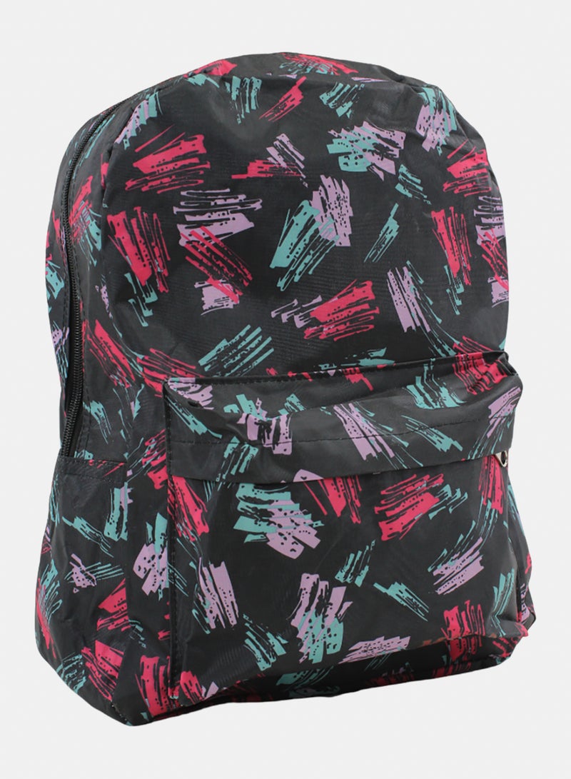 Migo Graffiti Style Backpack 16 Inches – Black - Image 1