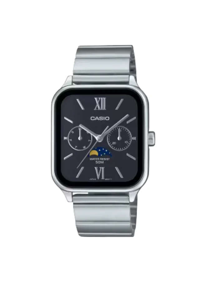 CASIO Men's Analog Display Watch With Silver Stainless Steel Strap - MTP-M305D-1A2VDF