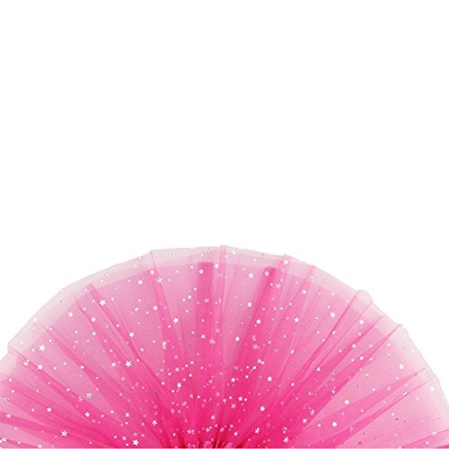 Jastore® Girls Layered Stars Sequins Tutu Skirt Princess Ballet Dance Dress (Rose) - Image 3
