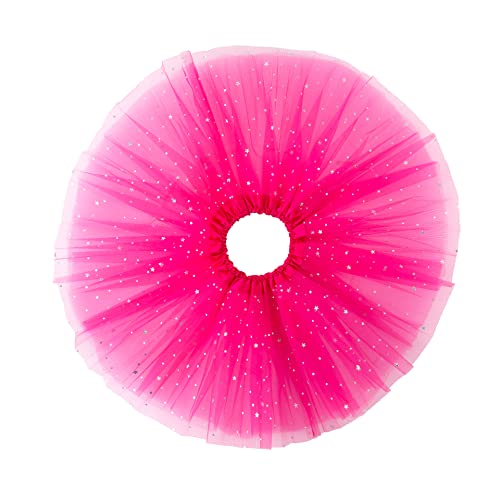 Jastore® Girls Layered Stars Sequins Tutu Skirt Princess Ballet Dance Dress (Rose) - Image 2