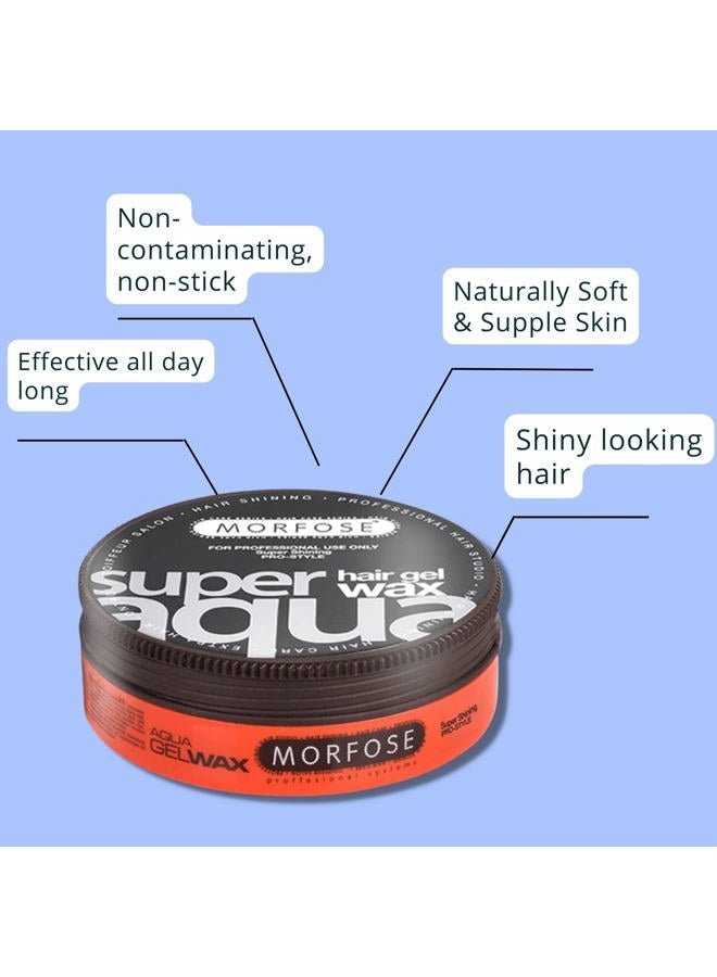 MORFOSE Super Aqua Hair Gel Wax with Strong Flexible 4 Hold, All Day Long, Hair Wax for Women and Men, Edge Wax, Gel Wax, Manage Flyaways, and Curls, Mango Scent, 5.92 Fl. Oz - Image 4