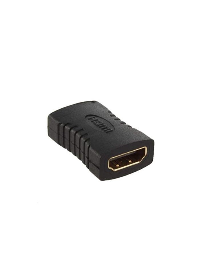 وصلة محول HDMI انثى الى انثى لتليفزيون HD اتش دي سي بي 1080 بيكسل، (40apr18)، أسود، عدد المنافذ: 2  - Image 1