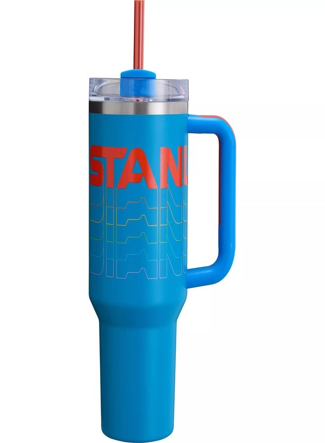 STANLEY Quencher H2.0 FlowState Stainless Steel Vacuum Insulated Tumbler with Lid and Straw for Water, Iced Tea or Coffee (Azure Reverb, 40 oz) - Image 1