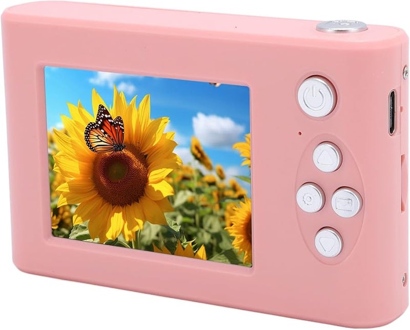 FILFEEL 48MP Retro Digital Camera 8X Zoom Anti Shake Auto Focus 2.4 Inch Screen Roseate - Image 2