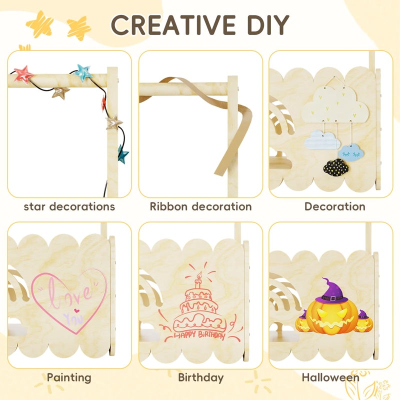 BPMFDTNL Wooden Baby Shower Crate Closet, Wooden Baby Shower Crate Closet, Boys and Girls for Baby shower wooden basket Gifts, Welcome Baby Gifts, Suitable for Pregnancy Glfts for New Parent - Image 5