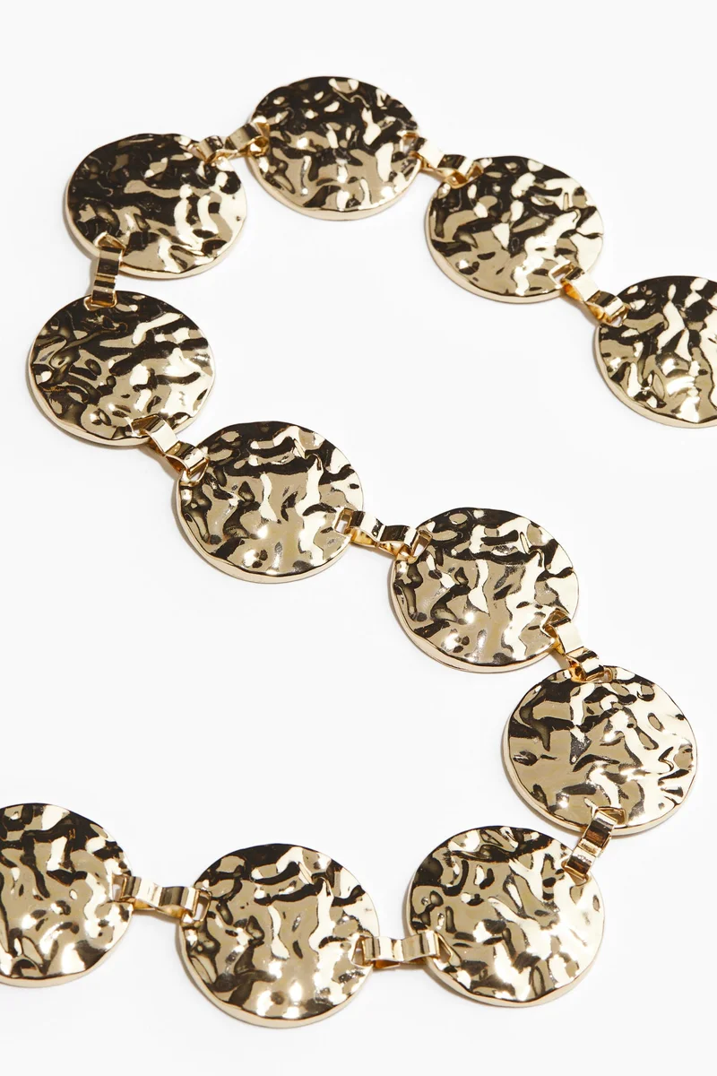 H&M Metal-disc waist belt