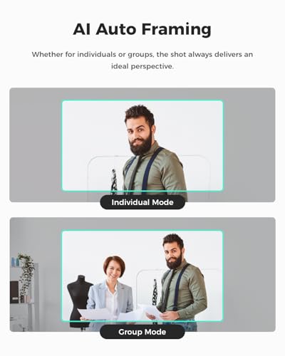 OBSBOT كاميرا ويب OBSBOT Meet SE بدقة 1080P و100FPS للكمبيوتر، كاميرا بث بتقنية الذكاء الاصطناعي مع مستشعر 1/2.8"، وضع الجمال، التحكم بالإيماءات، HDR متدرج، كاميرا ويب للكمبيوتر المكتبي، اللابتوب، الاجتماعات. (أبيض سحابي) - Image 5