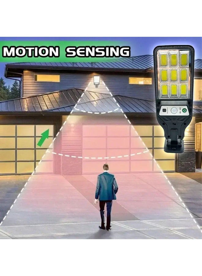 Solar Lights Outdoor Waterproof,  LED Solar Flood Lights Outdoor Motion Sensor with Remote, 3 Modes Solar Lights for Outside Yard, Garden, Path & Parking Lot-1PACK - Image 3