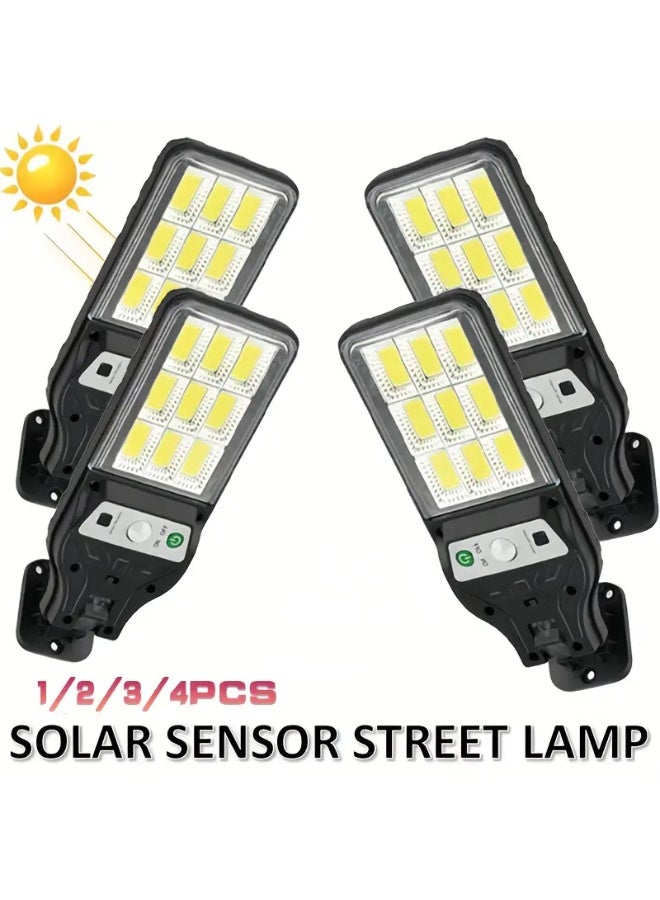 Solar Lights Outdoor Waterproof,  LED Solar Flood Lights Outdoor Motion Sensor with Remote, 3 Modes Solar Lights for Outside Yard, Garden, Path & Parking Lot-1PACK - Image 1