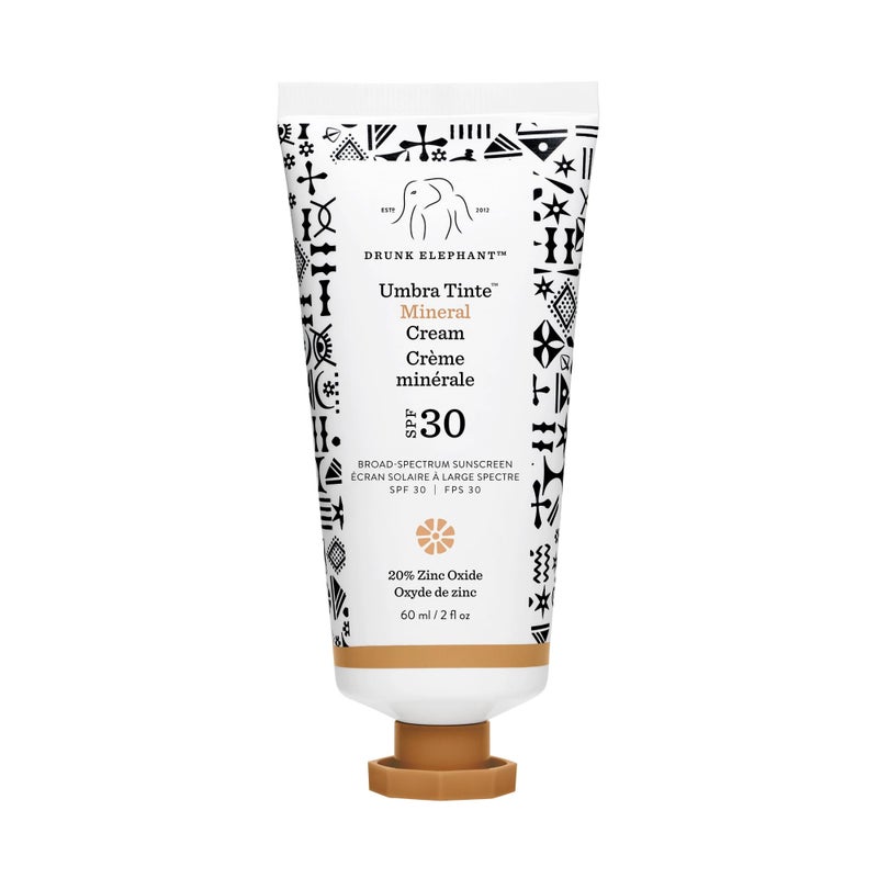 Drunk Elephant Umbra Tinte Mineral Cream (SPF 30) - 60 ml/2 fl oz - Mineral Sunscreen - Clean Clinical Skincare - Cruelty-Free - Dermatologist-Tested - Free of Essential Oils, Silicones, and Fragrance - Image 1