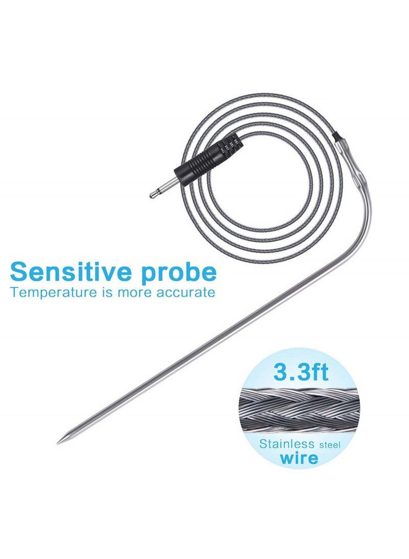 Digital Touchscreen Meat Thermometer with Timer Alert Food Grade Probe for Kitchen Cooking BBQ Grill - Image 4