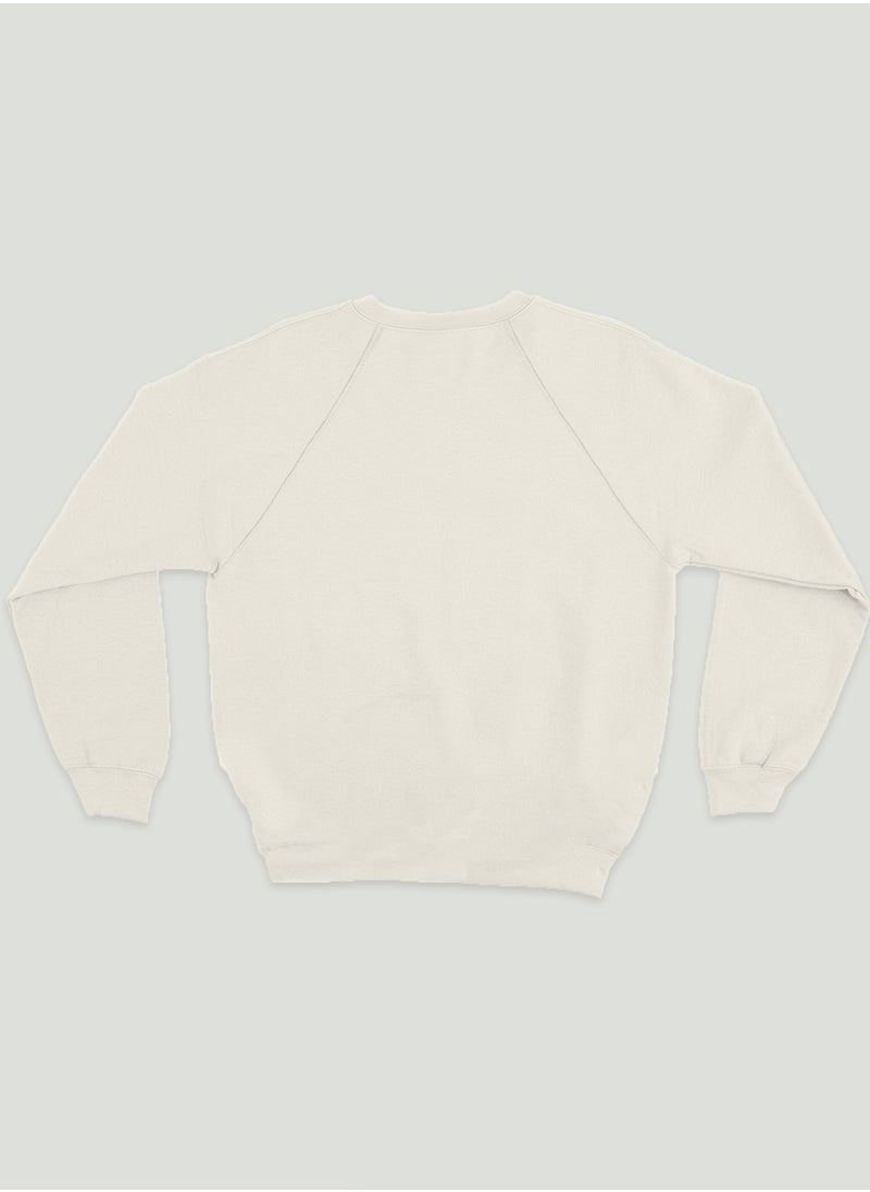 LUAY Unisex 100% Bamboo based Ultra-Soft fabric SweatShirt_Off White  - Image 3