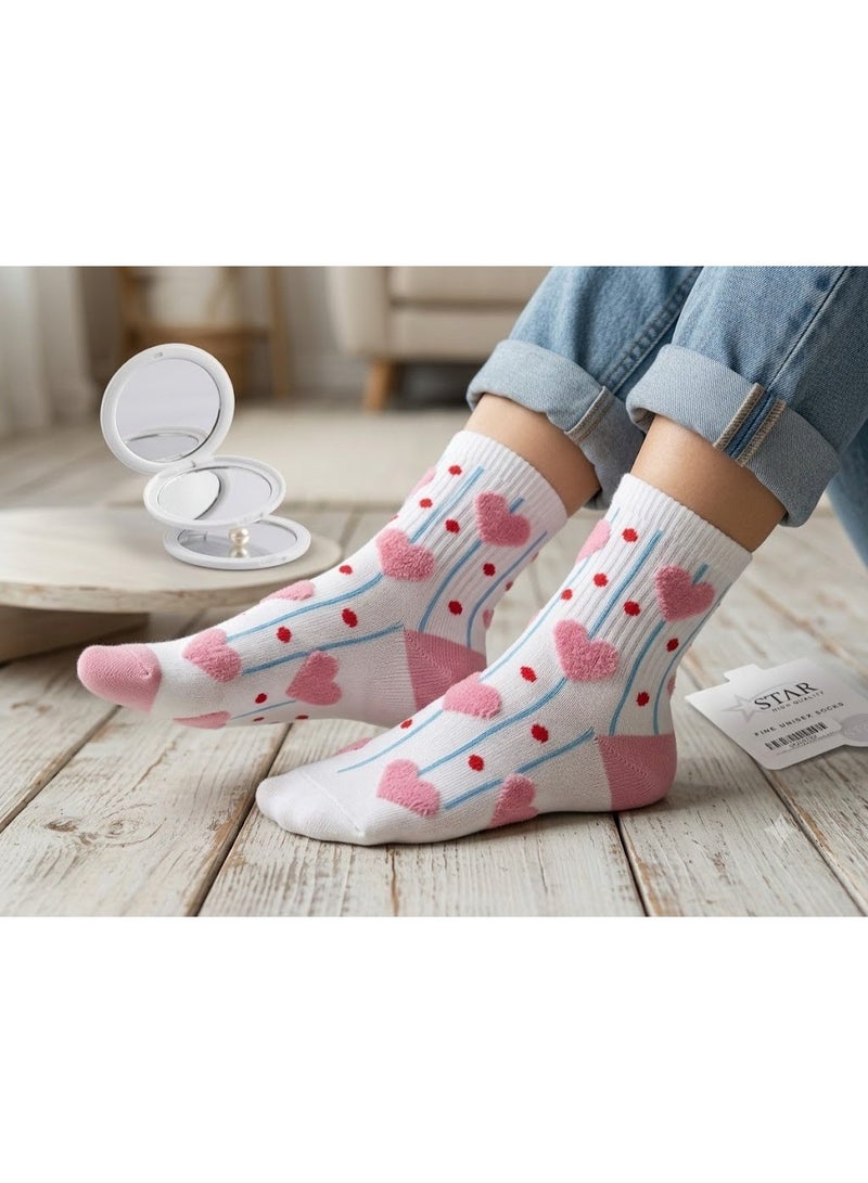 Star 1pcs patterned Socks Plain multi color - Image 4
