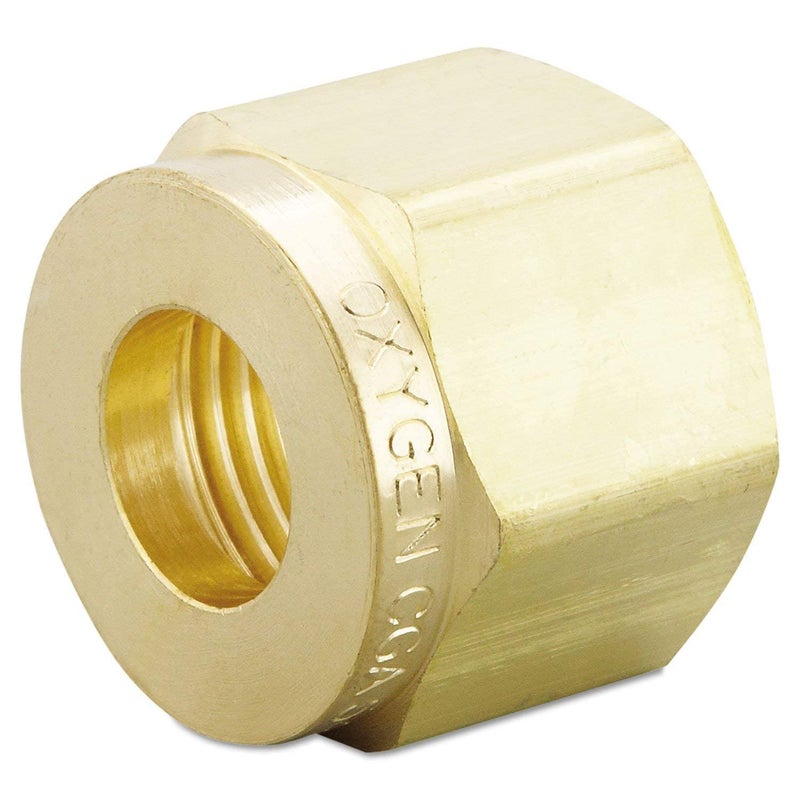 62 Regulator Inlet Nuts, Oxygen, Brass, CGA-540