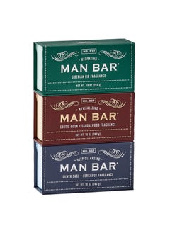San Francisco Soap Company San Francisco Soap Co Man Bar 3Piece Gift Set  No Harmful Chemicals  Good for All Skin Types  Made in the USA 
