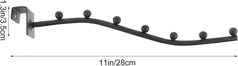 klarako 2pcs Clothes Hook Clothing and Closet Rod Wall Mounted Shelves Metal Hangers Heavy Duty Coat Hook pegboard Hooks Metal Hooks Hangers for Clothing Store Stainless Steel Hanger Rack - Image 3