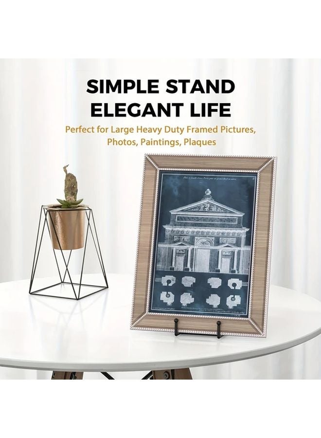 Black Iron Display Stand Art Deco Easel For Medals Plaques Photos Tablets Phones - Image 3