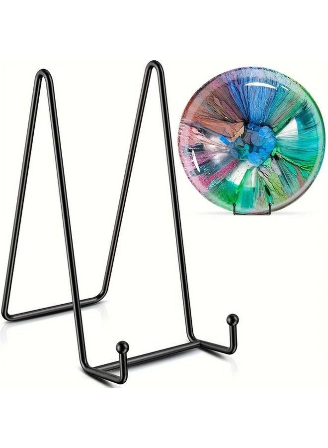 Black Iron Display Stand Art Deco Easel For Medals Plaques Photos Tablets Phones - Image 2