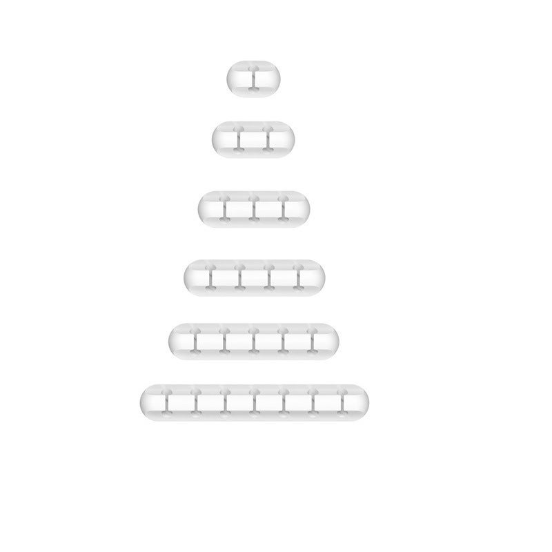 Desktop Self-Adhesive Silicone Wire Organizer Earphone Wire Mobile Phone Data Wire Multi-Function Wire Winder Wall Fixer - Image 1