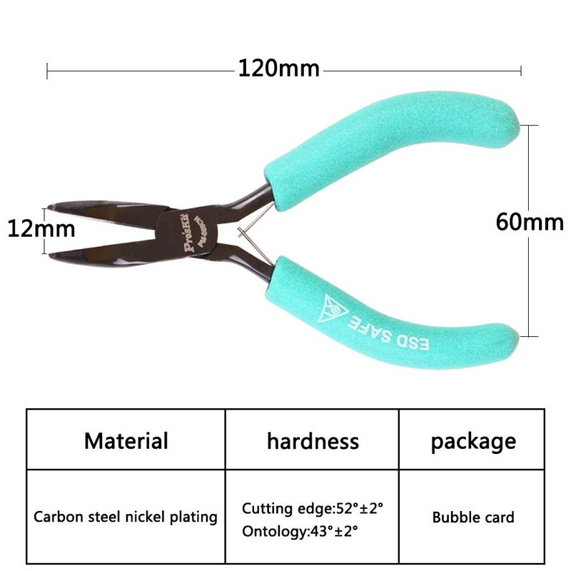 Proskit Curved Nose Pliers 5Inch PM055CN - Image 2