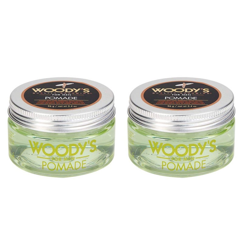 Woodys Styling Pomade for Men Medium Hold Clear Gel with Healthy Shine WaterSoluble 34 Oz