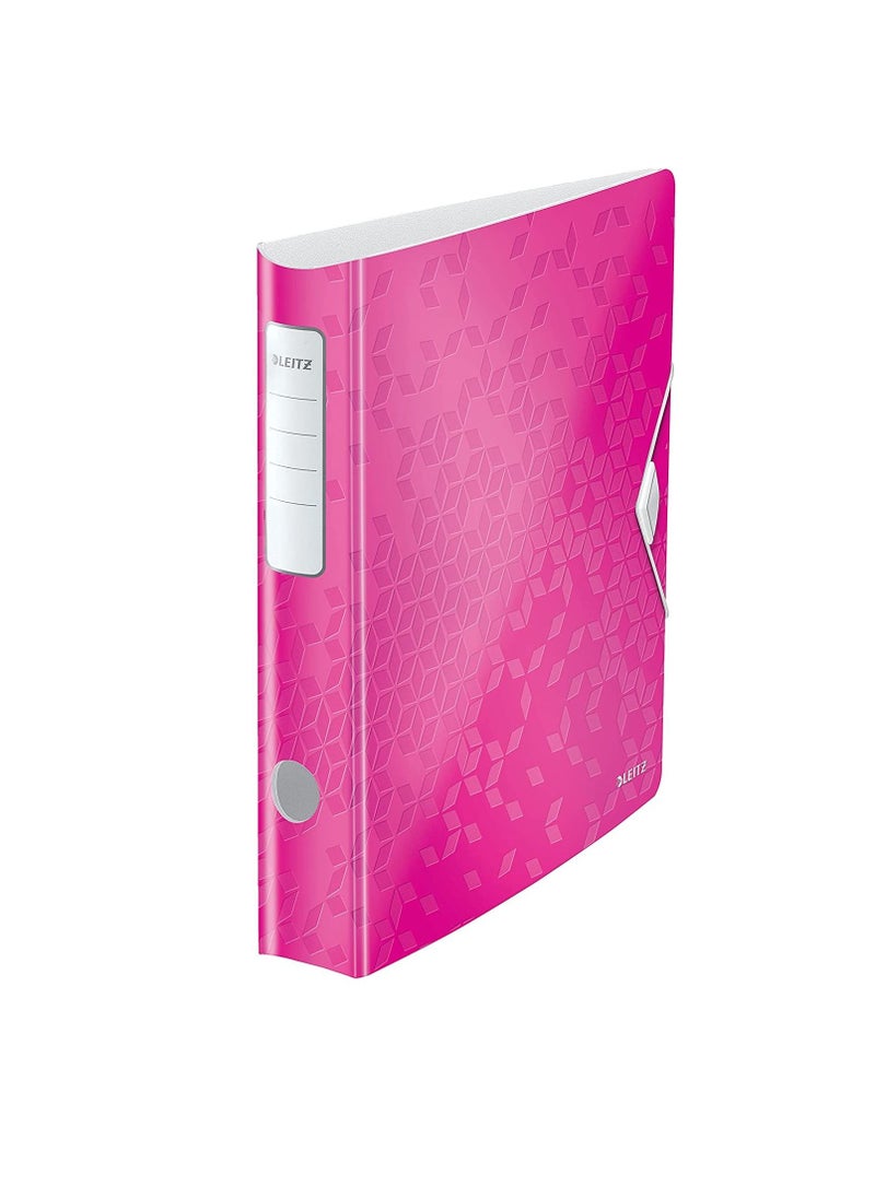 LEITZ - Leitz Wow Pp 180° Active Lever Arch File 65Mm Pink - Image 1